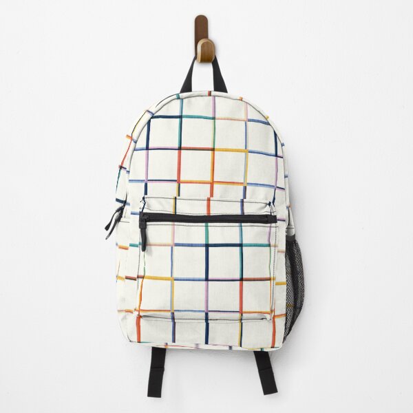 Item preview, Playful Grid - Brights on Natural designed and sold by appleyards.