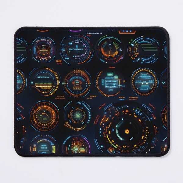 Item preview, Chrono-Tech Dreamscape: Futuristic Sci-Fi Seamless Pattern designed and sold by AlienSkinEyes.