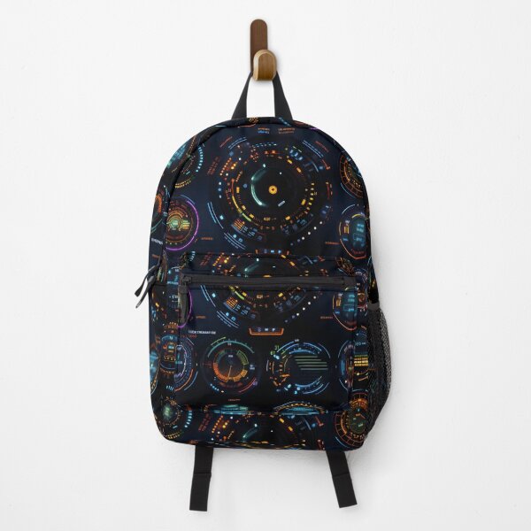 Item preview, Chrono-Tech Dreamscape: Futuristic Sci-Fi Seamless Pattern designed and sold by AlienSkinEyes.