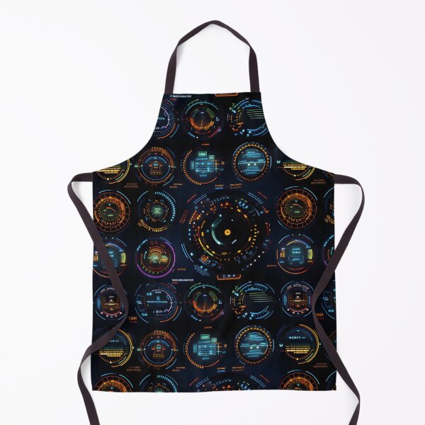 Item preview, Chrono-Tech Dreamscape: Futuristic Sci-Fi Seamless Pattern designed and sold by AlienSkinEyes.