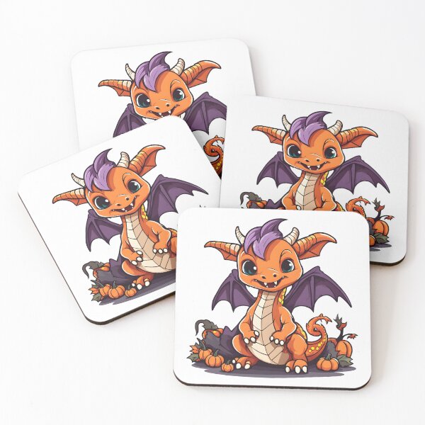 Artikelvorschau, Doofer Halloween-Drache mit Kürbissen entworfen und verkauft von Everything Dragon Shop.