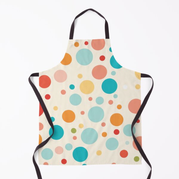 Item preview, Whimsical Toycore Confetti: Vintage Polka Dots in Retro Teal, Beige, and Orange Geometry designed and sold by Panadis.