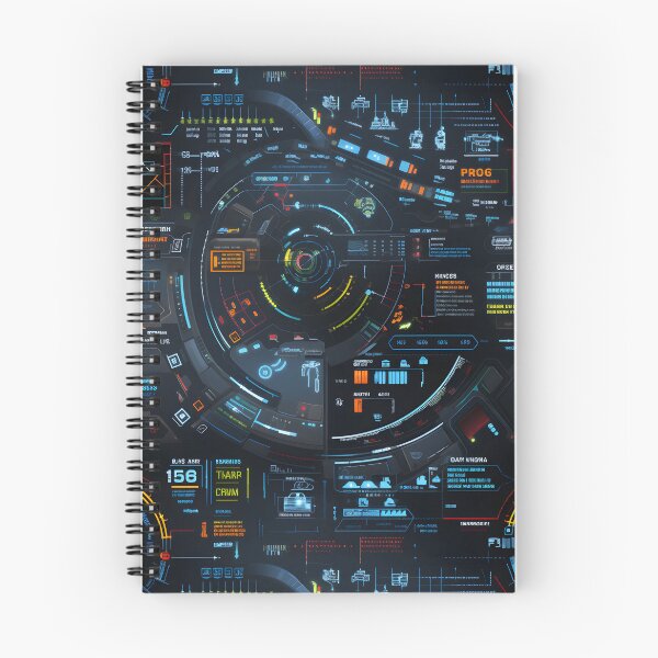 Item preview, Chrono-Tech Dreamscape: Futuristic Sci-Fi Seamless Pattern designed and sold by AlienSkinEyes.