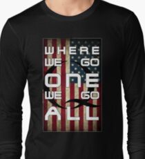 Q - QANON - WHERE WE GO ONE WE GO ALL (UPDATE read description) Long Sleeve T-Shirt