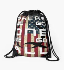 Q - QANON - WHERE WE GO ONE WE GO ALL (UPDATE read description) Drawstring Bag