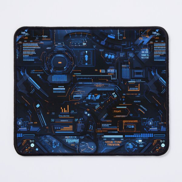 Item preview, Chrono-Tech Dreamscape: Futuristic Sci-Fi Seamless Pattern designed and sold by AlienSkinEyes.