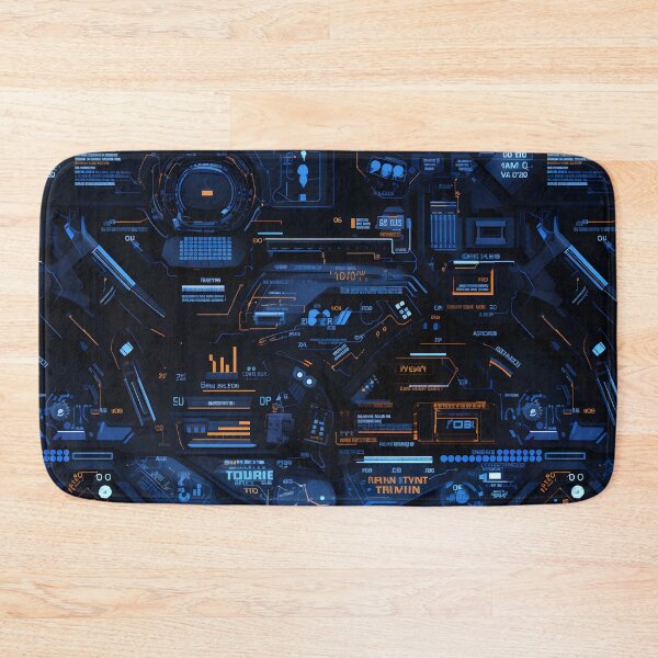 Item preview, Chrono-Tech Dreamscape: Futuristic Sci-Fi Seamless Pattern designed and sold by AlienSkinEyes.