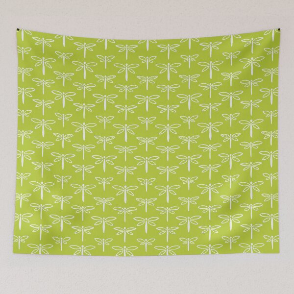 Item preview, Watercolour dragonflies in lime green  designed and sold by FrancesPoff.