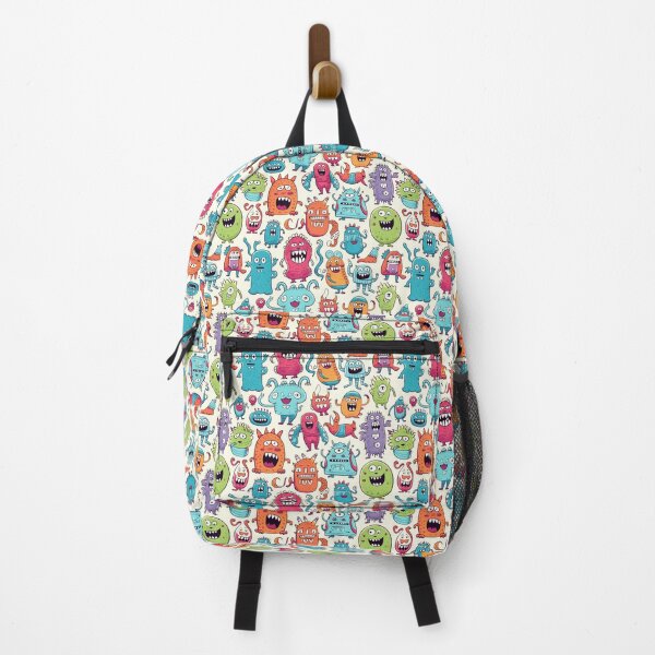 Item preview, Doodle monsters seamless pattern designed and sold by SvarunPogani.