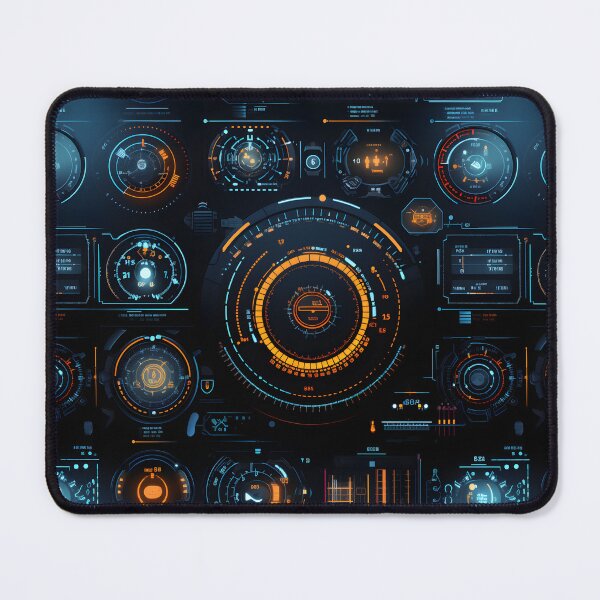 Item preview, Chrono-Tech Dreamscape: Futuristic Sci-Fi Seamless Pattern designed and sold by AlienSkinEyes.
