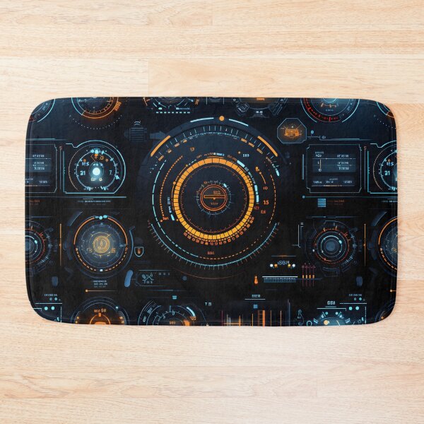 Item preview, Chrono-Tech Dreamscape: Futuristic Sci-Fi Seamless Pattern designed and sold by AlienSkinEyes.