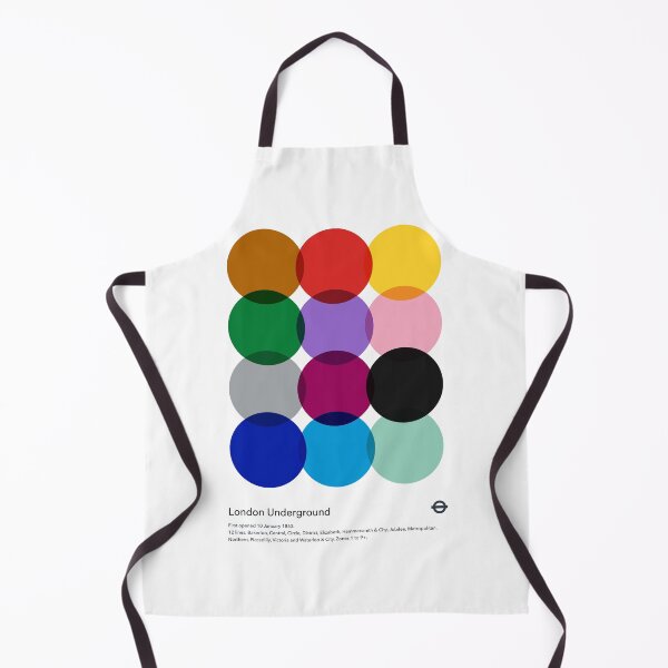 Artikelvorschau, Londoner U-Bahn-Druck, minimalistisches U-Bahn-Poster entworfen und verkauft von SerifStudio.