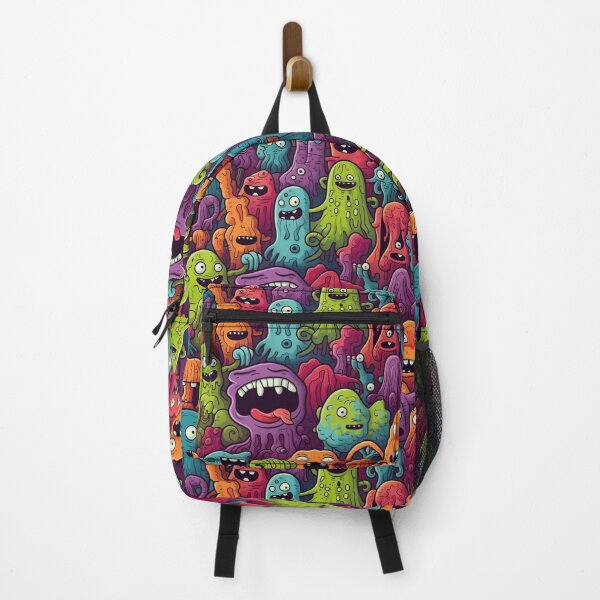 Item preview, Doodle monsters seamless pattern designed and sold by SvarunPogani.