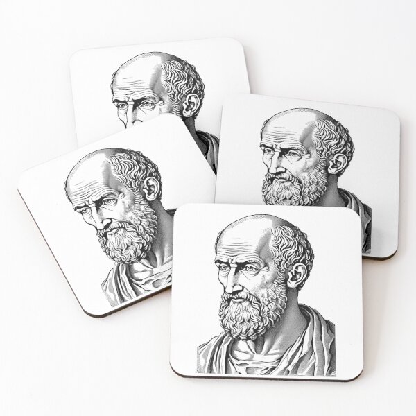 Item preview, Portrait of Hippocrates of Kos designed and sold by NTGUILTY.