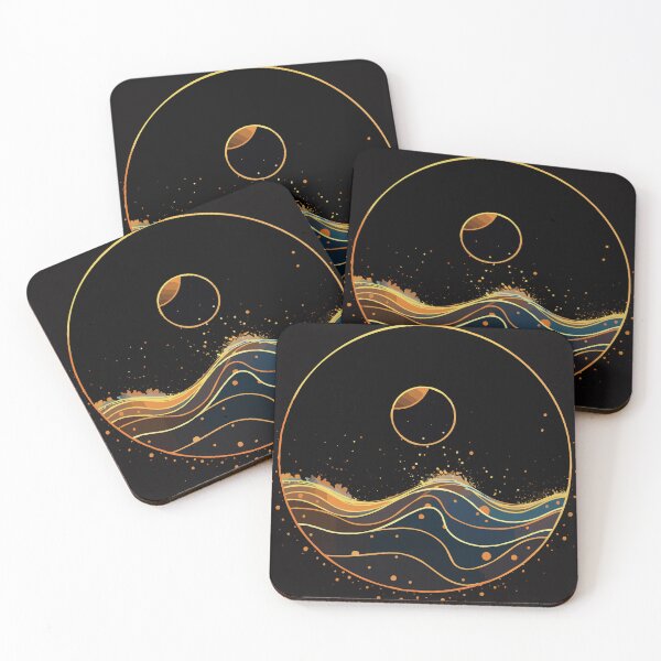 Item preview, Waves And Moon Line designed and sold by dogking88.