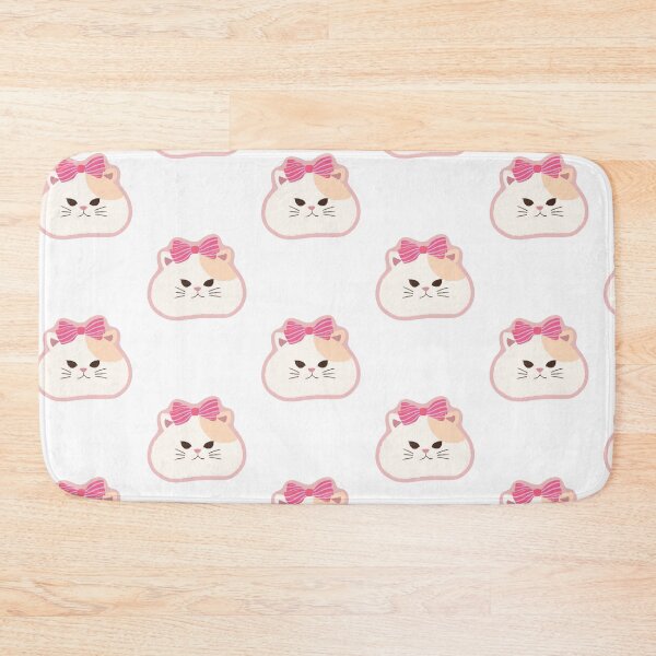 Item preview, Adorable Fluffy Cat With a Pink Bow-Whimsical Illustration designed and sold by DazziDazzi.