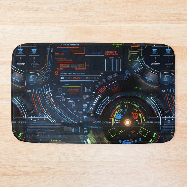 Item preview, Chrono-Tech Dreamscape: Futuristic Sci-Fi Seamless Pattern designed and sold by AlienSkinEyes.