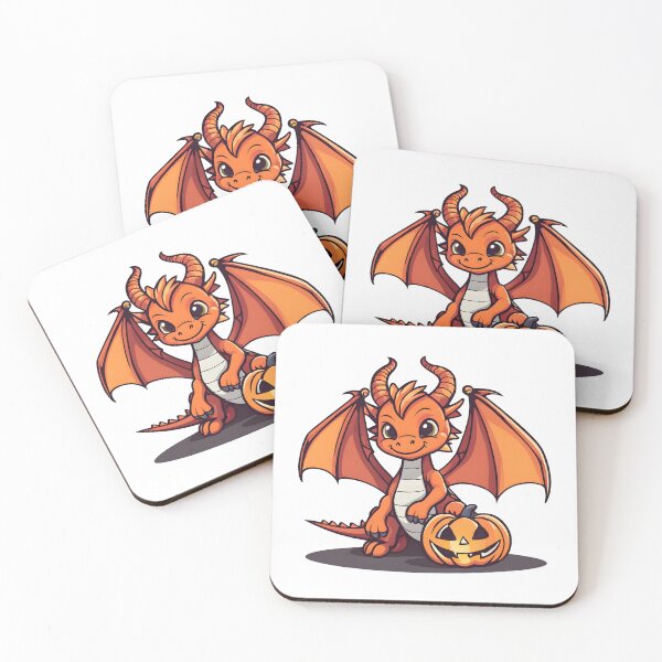 Artikelvorschau, Fröhlicher Halloween-Drache mit Jack-O-Laterne entworfen und verkauft von Everything Dragon Shop.