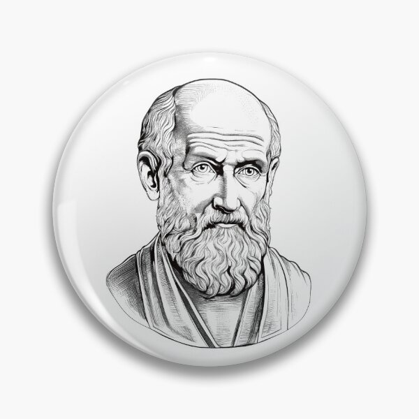 Item preview, Portrait of Hippocrates  designed and sold by NTGUILTY.