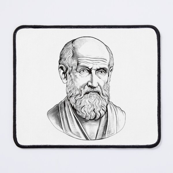 Item preview, Portrait of Hippocrates  designed and sold by NTGUILTY.