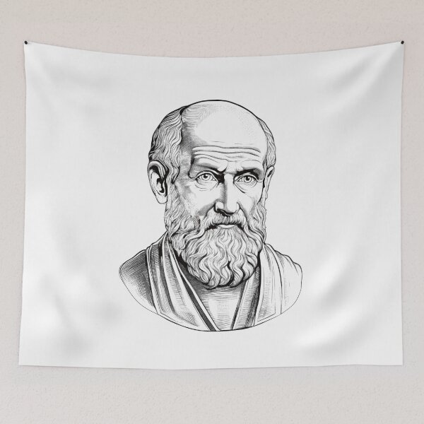 Item preview, Portrait of Hippocrates  designed and sold by NTGUILTY.