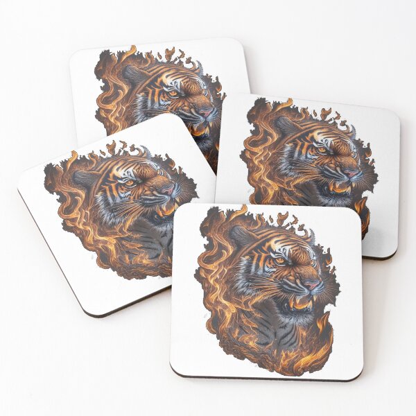 Item preview, Tiger in flames designed and sold by Sergey83.