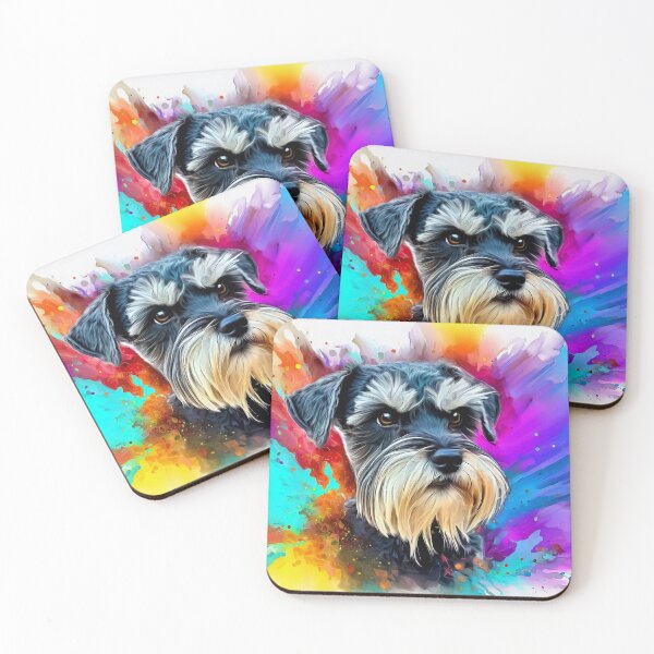 Item preview, Miniature Schnauzer Splash Art designed and sold by The Digital Compass.