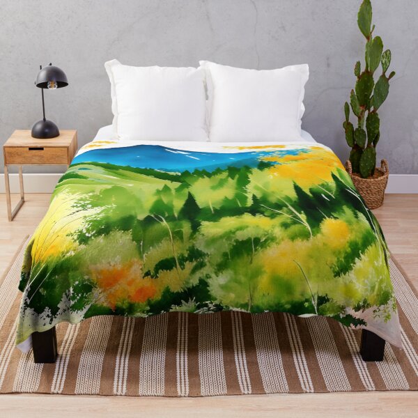 Item preview, Watercolor Mountain Landscape - Impressionism and Chinese painting designed and sold by joejiing.