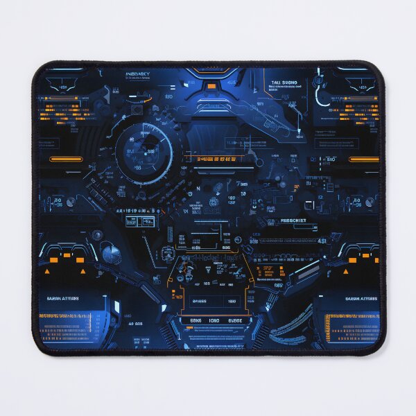 Item preview, Chrono-Tech Dreamscape: Futuristic Sci-Fi Seamless Pattern designed and sold by AlienSkinEyes.