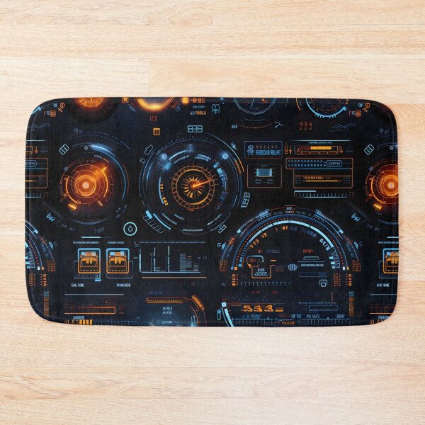 Item preview, Chrono-Tech Dreamscape: Futuristic Sci-Fi Seamless Pattern designed and sold by AlienSkinEyes.
