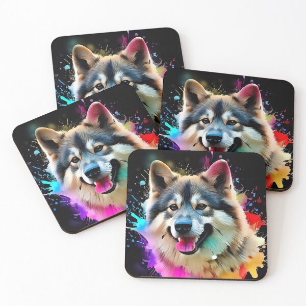 Item preview, Norwegian Elk Hound Splash Art designed and sold by The Digital Compass.