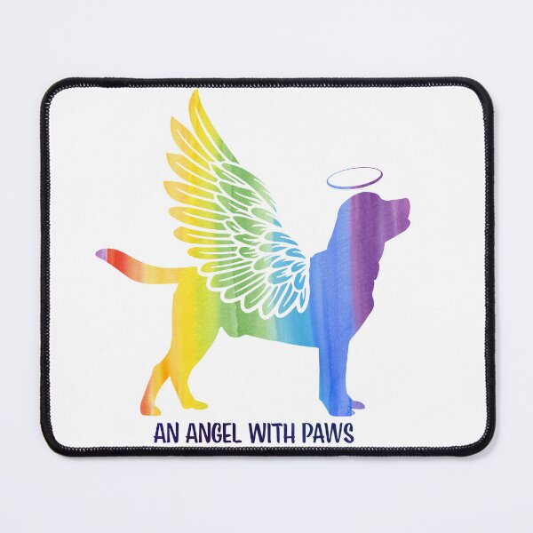 Item preview, Labrador Retriever Angel Wings Rainbow Bridge Pet Loss keepsakes designed and sold by ElizInspires.
