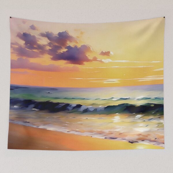 Item preview, Seascape at Sunset  designed and sold by Dana Roper.