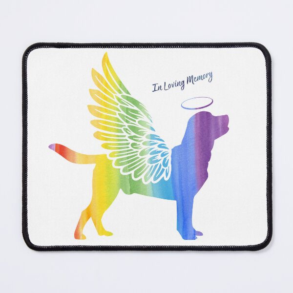 Item preview, Labrador Retriever Angel Wings Rainbow Bridge Pet Loss keepsakes designed and sold by ElizInspires.