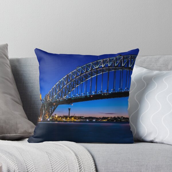 Item preview, Sydney Harbour Bridge and City Skyline Panorama Photograph - Sunset Blue Hour designed and sold by MC-Photo.