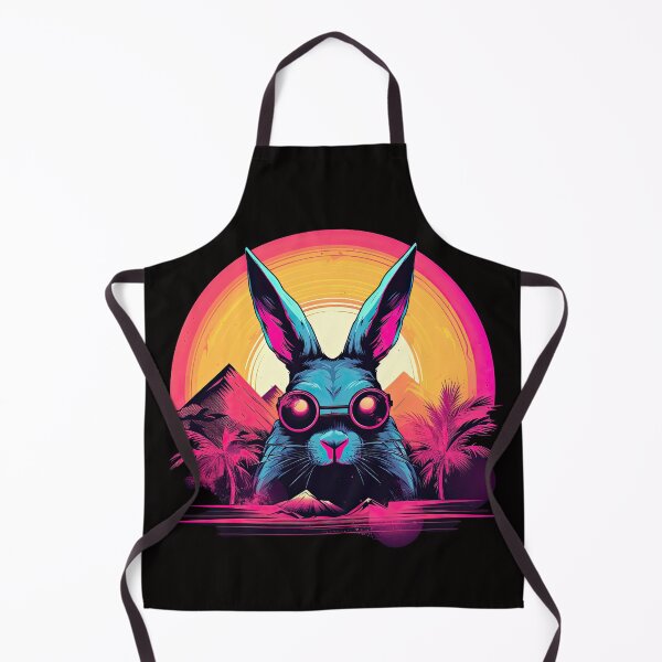 Item preview, Retro Vintage Synthwave Bunny designed and sold by Puristock.
