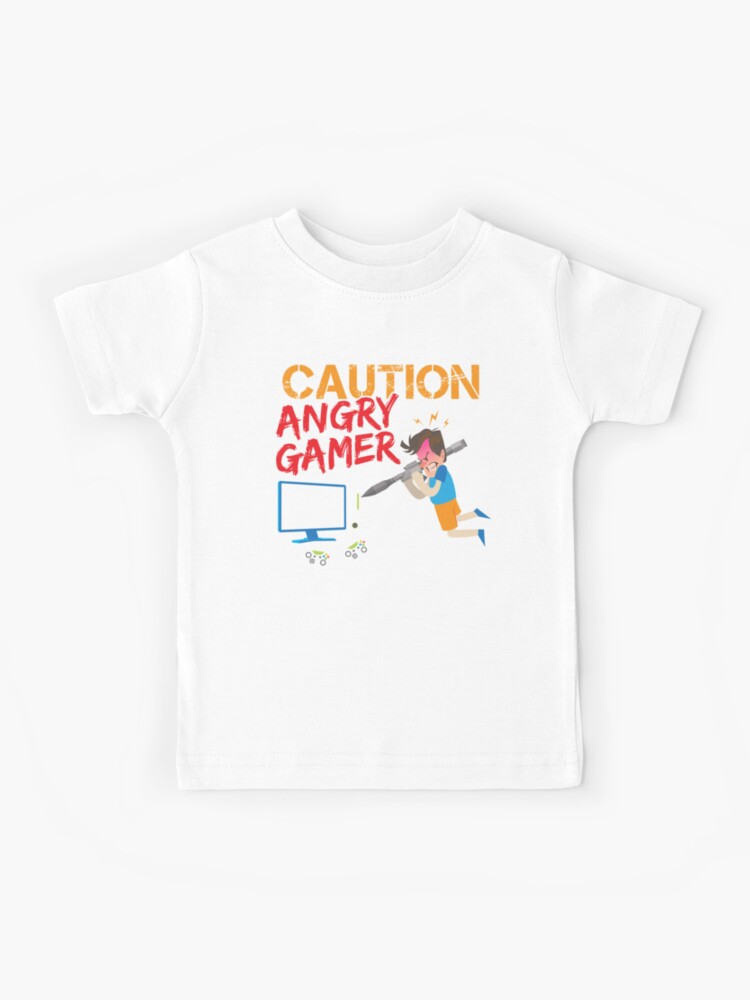 Angry Gamer Kids T Shirt By Klaernerjuenger Redbubble - nerds candy t shirt roblox