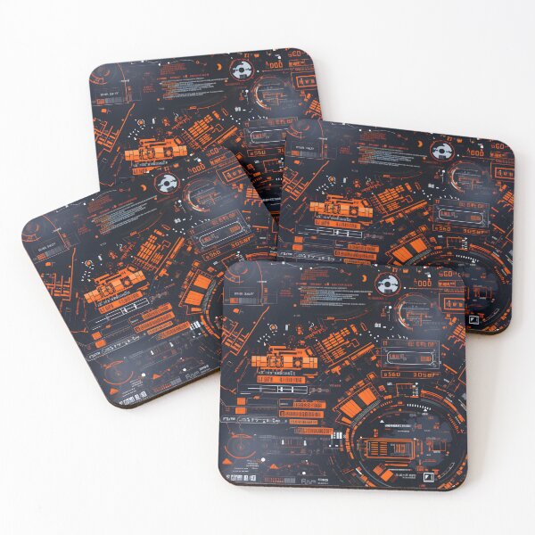 Item preview, Chrono-Tech Dreamscape: Futuristic Sci-Fi Seamless Pattern designed and sold by AlienSkinEyes.