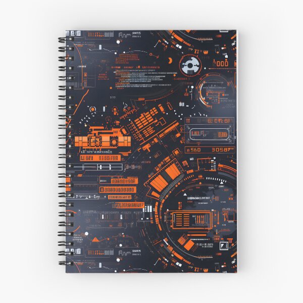 Item preview, Chrono-Tech Dreamscape: Futuristic Sci-Fi Seamless Pattern designed and sold by AlienSkinEyes.