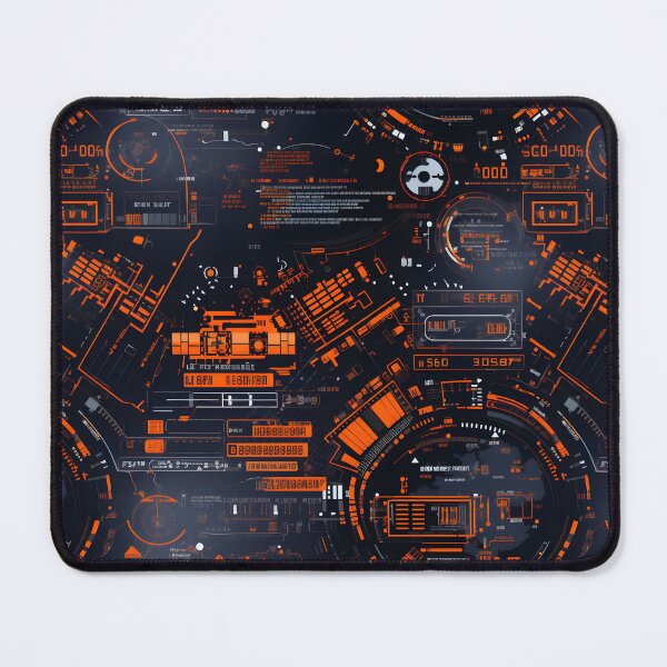Item preview, Chrono-Tech Dreamscape: Futuristic Sci-Fi Seamless Pattern designed and sold by AlienSkinEyes.