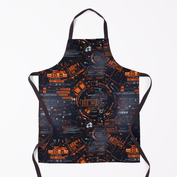 Item preview, Chrono-Tech Dreamscape: Futuristic Sci-Fi Seamless Pattern designed and sold by AlienSkinEyes.