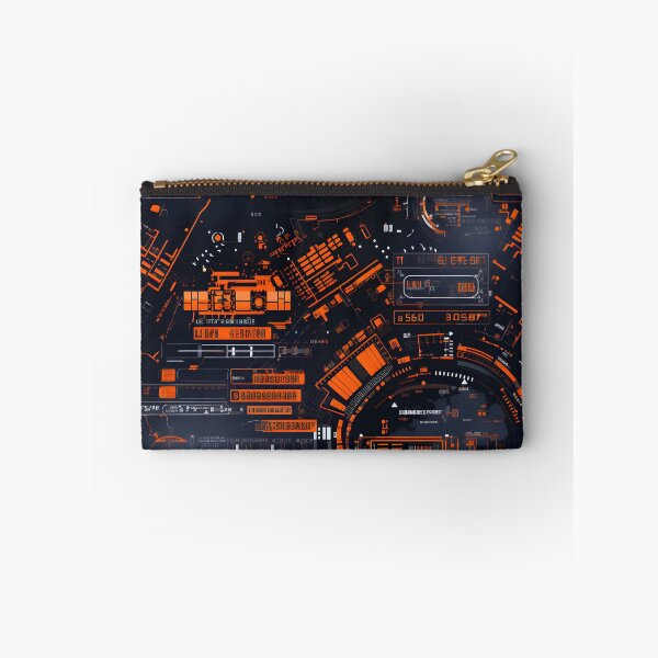 Item preview, Chrono-Tech Dreamscape: Futuristic Sci-Fi Seamless Pattern designed and sold by AlienSkinEyes.