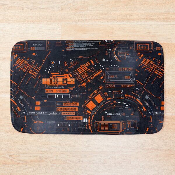Item preview, Chrono-Tech Dreamscape: Futuristic Sci-Fi Seamless Pattern designed and sold by AlienSkinEyes.