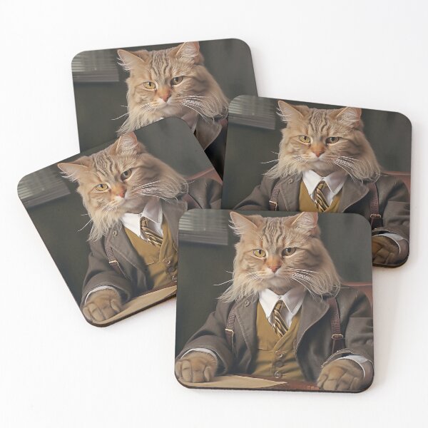Item preview, Oil Painting Portrait of a Elegant Cat - Gift for Cats Lover, Pet Gift designed and sold by AITeeGenius.