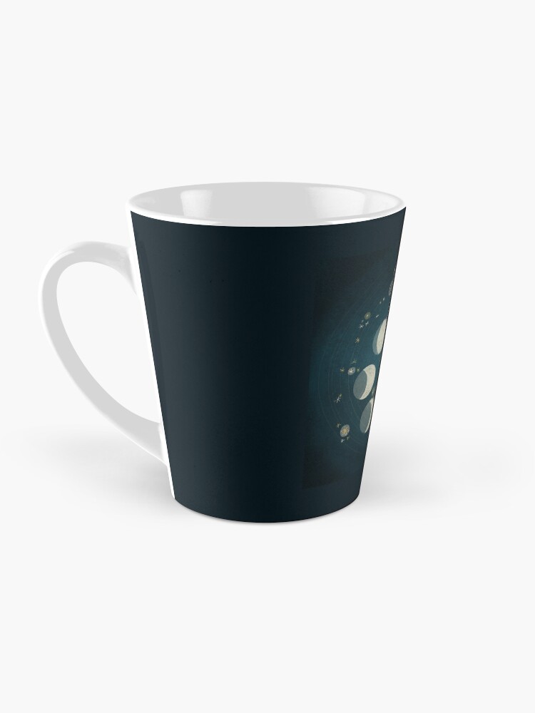 Thumbnail 3 of 4, Coffee Mug, The Moon and its phases designed and sold by uellaaa.