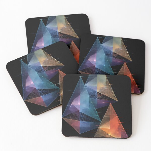 Item preview, Three different shapes of geometrical triangles designed and sold by WallWhimsyWorks.