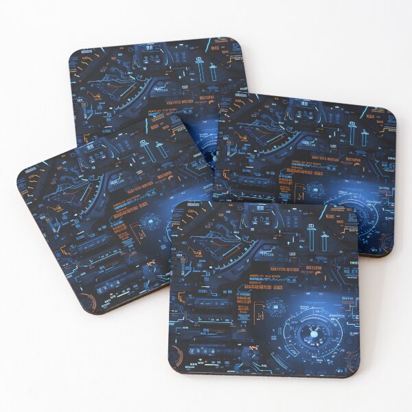 Item preview, Chrono-Tech Dreamscape: Futuristic Sci-Fi Seamless Pattern designed and sold by AlienSkinEyes.