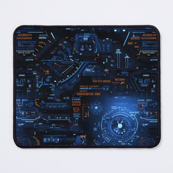 Item preview, Chrono-Tech Dreamscape: Futuristic Sci-Fi Seamless Pattern designed and sold by AlienSkinEyes.