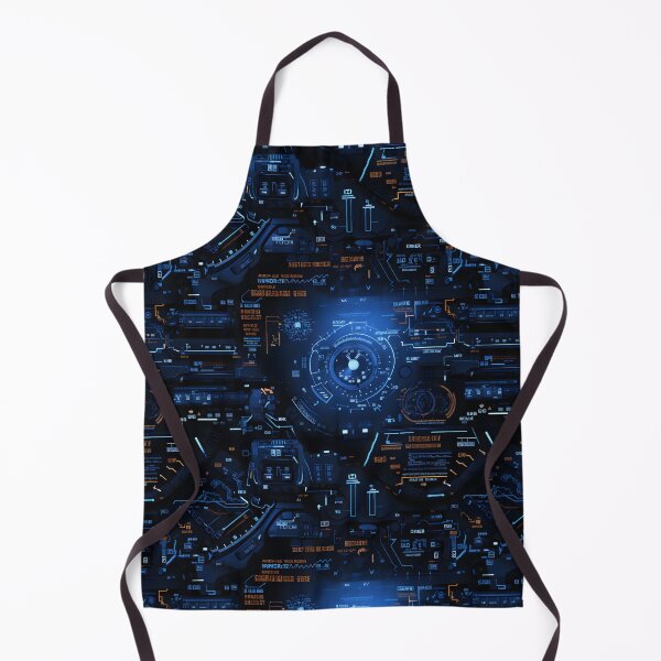 Item preview, Chrono-Tech Dreamscape: Futuristic Sci-Fi Seamless Pattern designed and sold by AlienSkinEyes.
