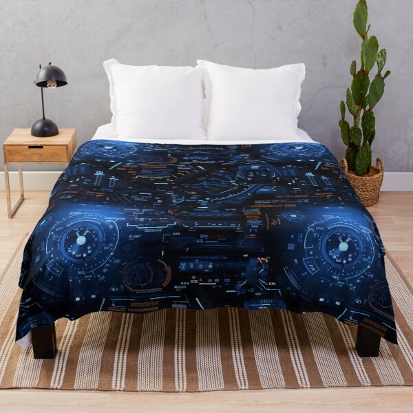 Item preview, Chrono-Tech Dreamscape: Futuristic Sci-Fi Seamless Pattern designed and sold by AlienSkinEyes.